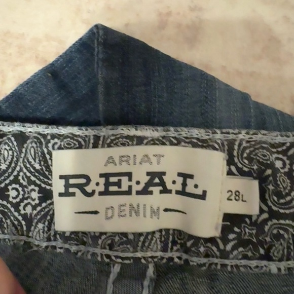 Women's Blue Ariat bootcut jeans - Picture 2 of 5